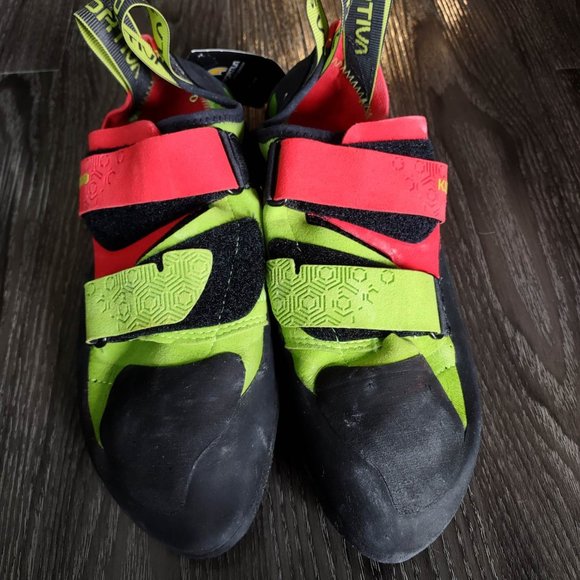 La Sportiva - Kubo Climbing Shoes - Goji Neon (US Mens 9) - Picture 4 of 8